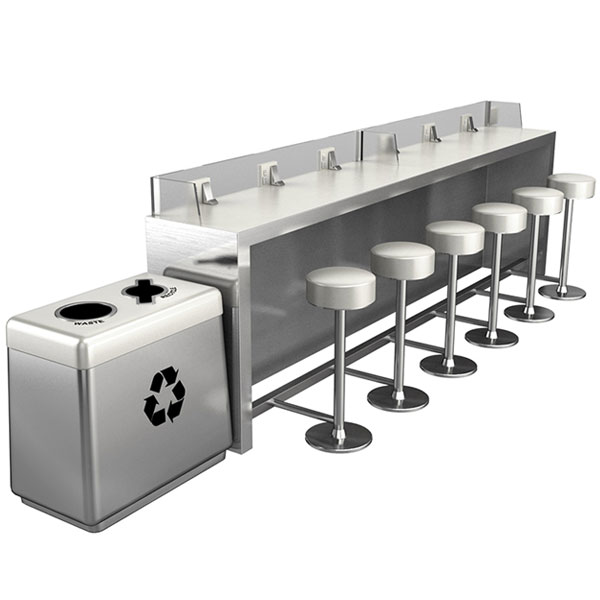 Stand Up Table w Recycle